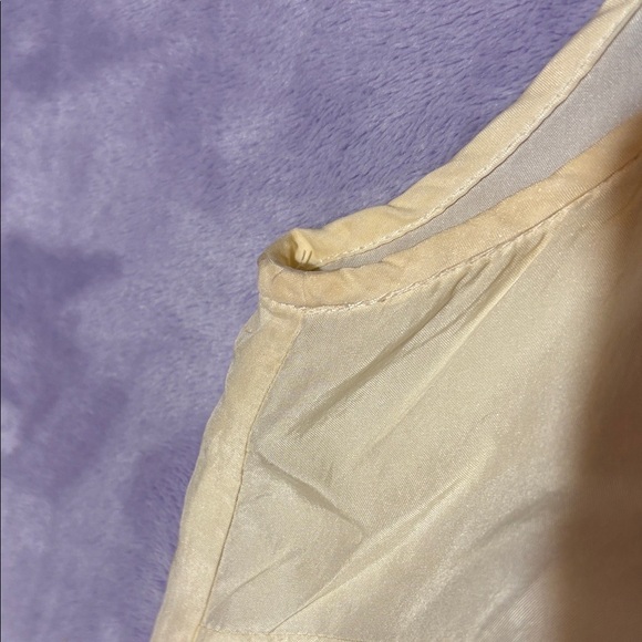 J. Crew Cream Ruffle Front Blouse - Picture 3 of 8